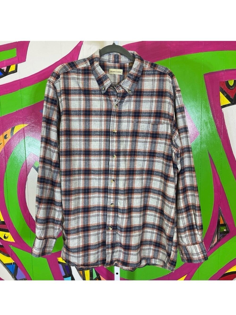 Hobbs Creek, Flannel Plaid Button Down Shirt. Size XL. Excellent condition!